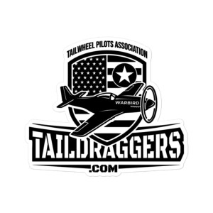 Warbird Taildraggers.com Sticker