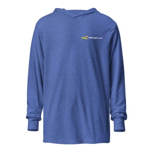Blue Hooded long-sleeve Taildraggers tee