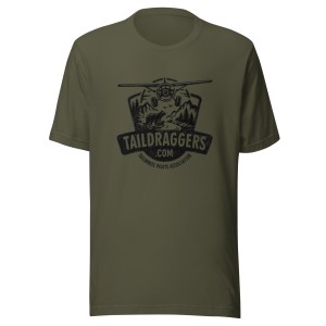 de Havilland Military OD cotton T-shirt
