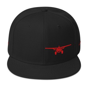 Red Beaver Snapback Hat