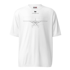 Skywagon White & Gray Tech Shirts